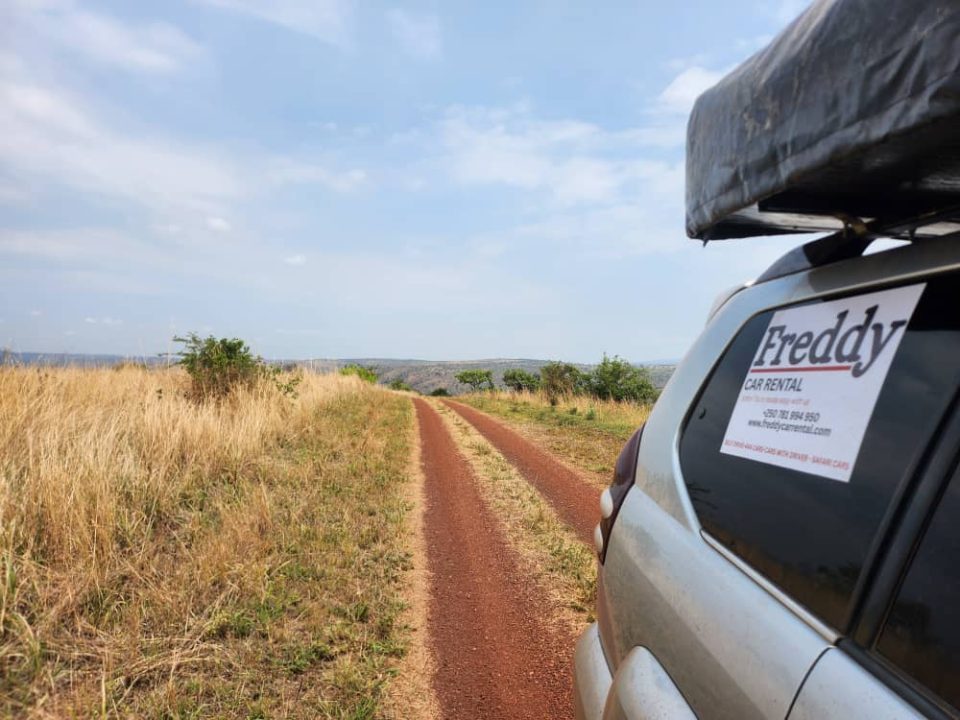 4x4 car with camping gear Rwanda, road trip in rwanda from kigali, rwanda road trip