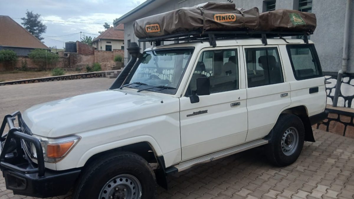 Rent a Toyota Land Cruiser with rooftop tent in Rwanda for self-drive safaris, camping and road trips. Explore Akagera, Volcanoes, Nyungwe and more.