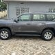 Rental car ready for pickup near Kigali International Airport in Rwanda.