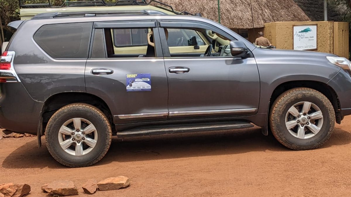 Self-drive rental SUV arranged for pickup at Kigali International Airport