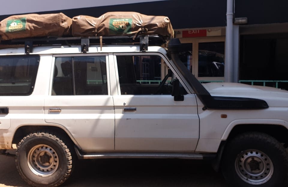 Hire Prado with rooftop tent in Rwanda